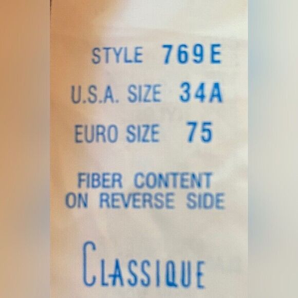 NWOT Classique Bra Women’s 34A Mastectomy White Pockets Add Straps - Picture 4 of 4